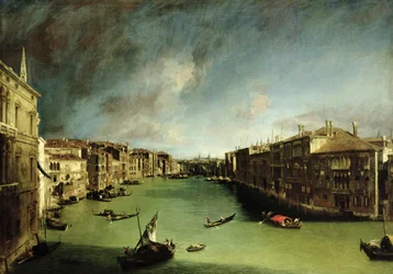 The Grand Canal, View of the Palazzo Balbi towards the Rialto Bridge, 1724